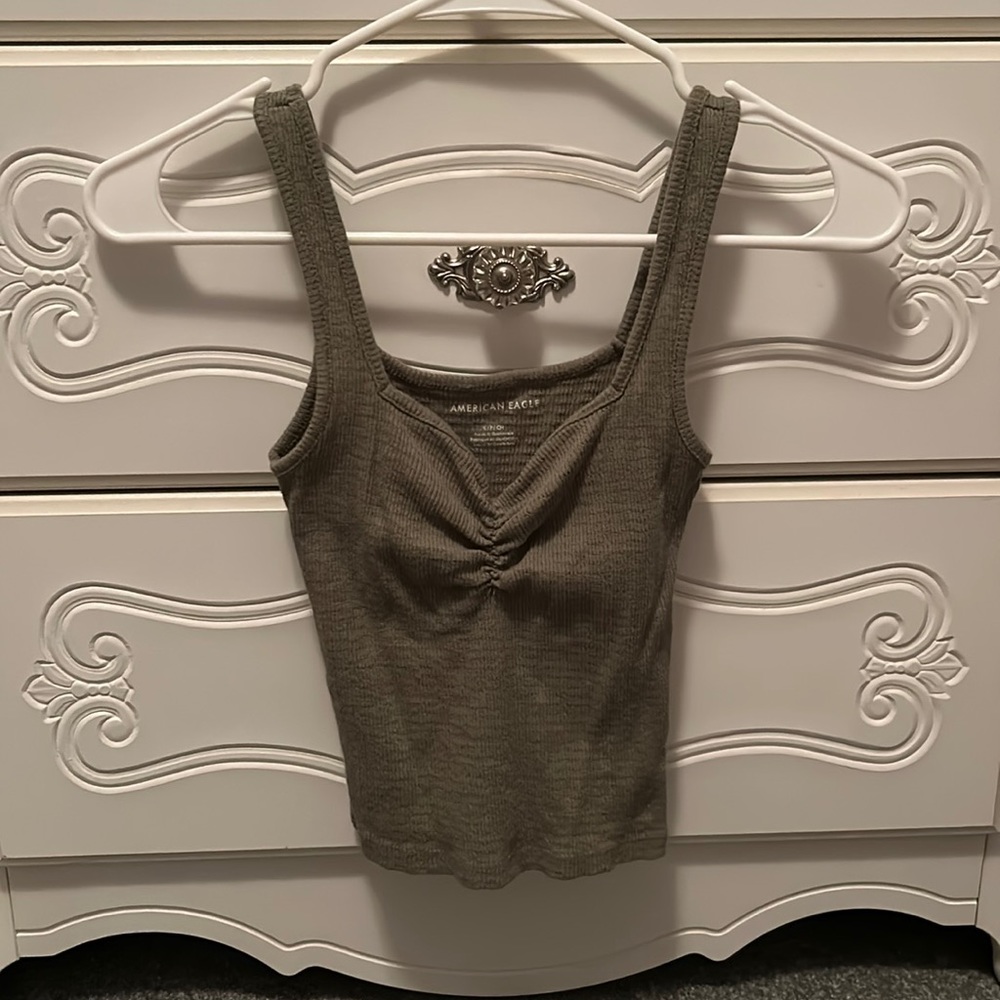 Olive Green Tank Top